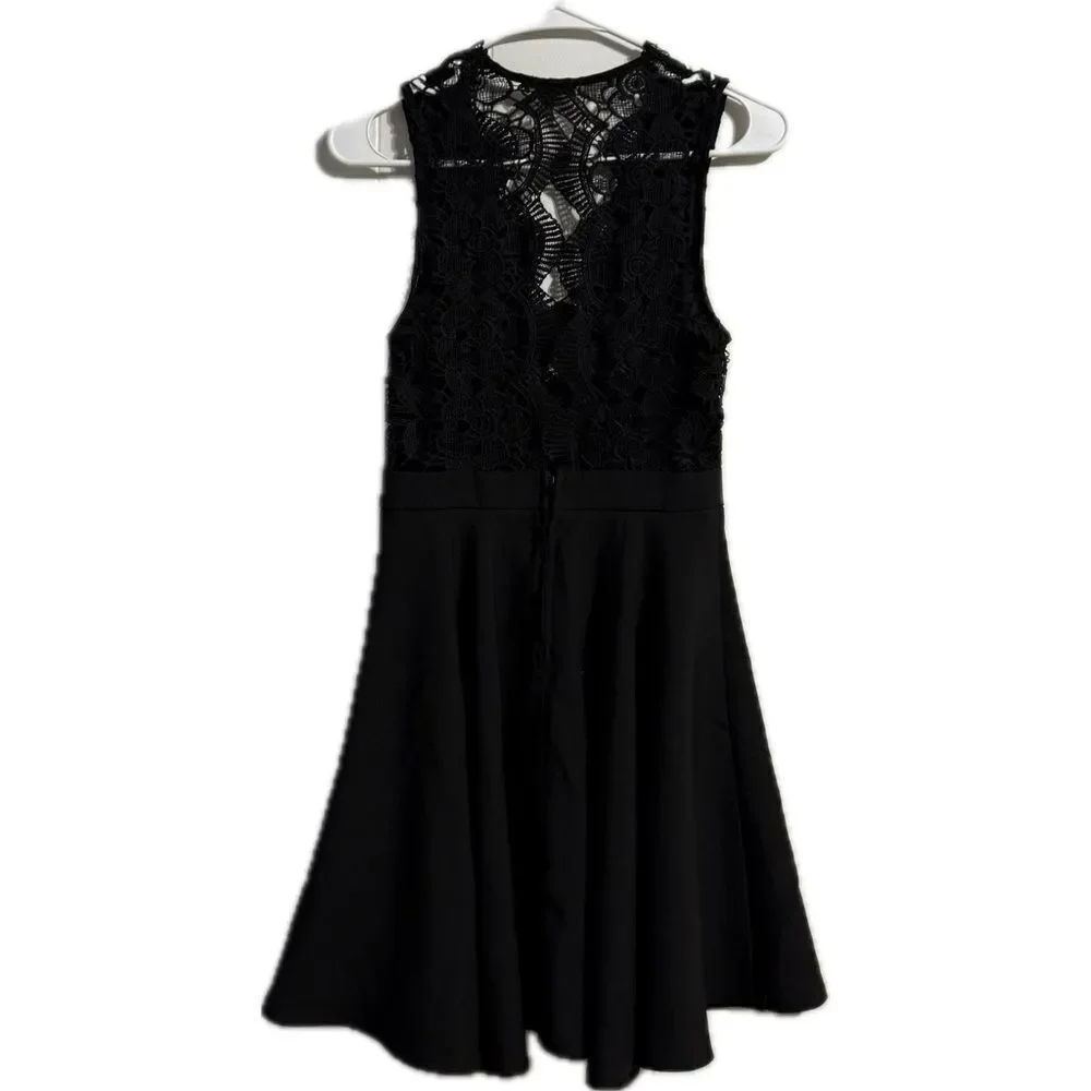 Charlotte Russe Black‎ Cut Out Halter Dress
